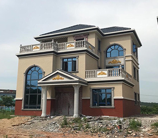 浙江三層別墅設計及施工完工圖