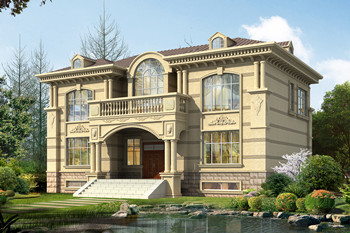 帶地下室二層精致歐式小別墅設(shè)計(jì)圖，占地160平米左右