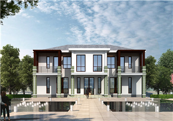 180多平二層現(xiàn)代風格自建房屋設計圖紙帶外觀圖