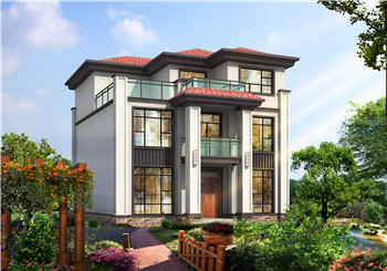 新農(nóng)村自建三層樓房設(shè)計(jì)圖紙，外觀簡單大方