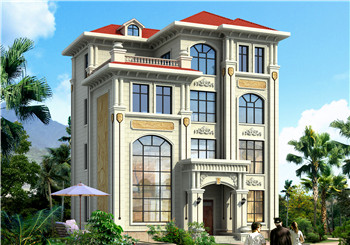 120平方米新農(nóng)村四層別墅設(shè)計(jì)圖紙12X10米50萬(wàn)以?xún)?nèi)