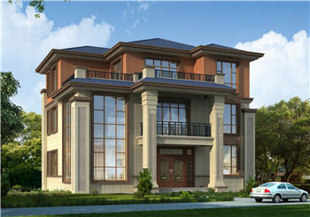 160平方米三層帶大露臺的復(fù)式別墅設(shè)計圖紙