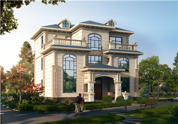 三層新農(nóng)村140平方米房屋設(shè)計圖紙，全套施工圖及效果圖