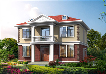 農(nóng)村二層住宅樓房設計圖紙，全套方案（施工圖+效果圖）