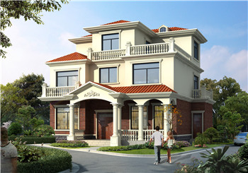 130平方米新農(nóng)村自建三層別墅設(shè)計施工圖，13x11米