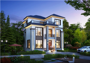 115平方米農(nóng)村三層別墅設(shè)計(jì)圖，預(yù)算30萬(wàn)左右