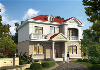 110平方米新農(nóng)村實(shí)用現(xiàn)代的二層建筑設(shè)計(jì)圖紙帶外觀圖11X10米