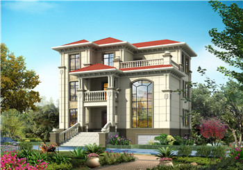 帶地下室三層別墅設(shè)計(jì)圖紙（含外觀效果圖），別墅設(shè)計(jì)方案