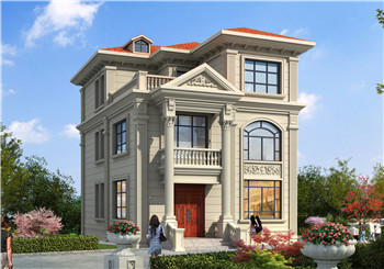 小戶型現(xiàn)代新農(nóng)村三層房屋設計建筑圖及效果圖