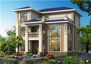 50萬以內(nèi)的歐式三層房屋別墅施工設(shè)計圖紙及效果圖