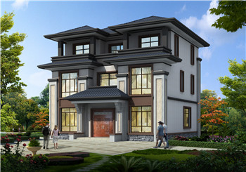 130平新農(nóng)村三層房屋設(shè)計(jì)圖紙，預(yù)算30萬(wàn)以?xún)?nèi)，蓋房推薦