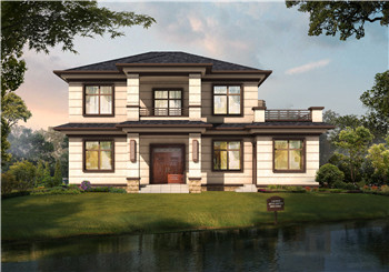 165平方米新農(nóng)村兩層施工建筑設(shè)計(jì)圖紙帶外觀效果圖，帶土灶