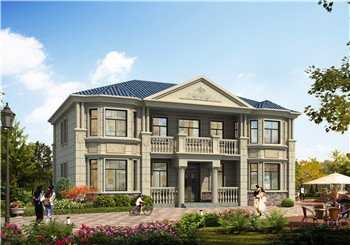 30萬簡歐私人二層別墅方案（全套設(shè)計圖紙+效果圖），自建房圖紙