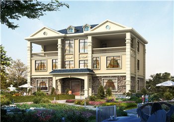 簡(jiǎn)歐新農(nóng)村雙拼別墅戶型圖全套設(shè)計(jì)方案圖，230平方米