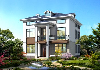 100平方米實(shí)用二層半小別墅設(shè)計(jì)圖紙（帶閣樓層），住著安逸