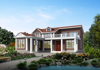 七字形農(nóng)村自建房二層設(shè)計圖，“L”型別墅設(shè)計，簡約時尚！