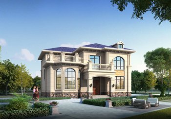 好評不斷二層簡歐房屋設(shè)計圖，占地150平，農(nóng)村建房就選它