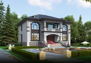 200平農(nóng)村二層別墅設(shè)計(jì)圖，外觀現(xiàn)代簡(jiǎn)約