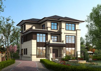 13X13米新農(nóng)村中式風(fēng)三層別墅設(shè)計方案，內(nèi)部布局緊湊溫馨