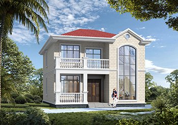 好看實用農(nóng)村2開間二層別墅設(shè)計圖，主體19萬