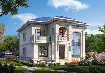 農(nóng)村二層帶電梯別墅設(shè)計(jì)圖，歐式風(fēng)格，避免老人上下樓的麻煩