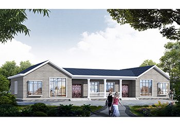 實(shí)用一層倆兄弟小別墅設(shè)計(jì)圖，平房也能建雙拼，既大氣又有面子