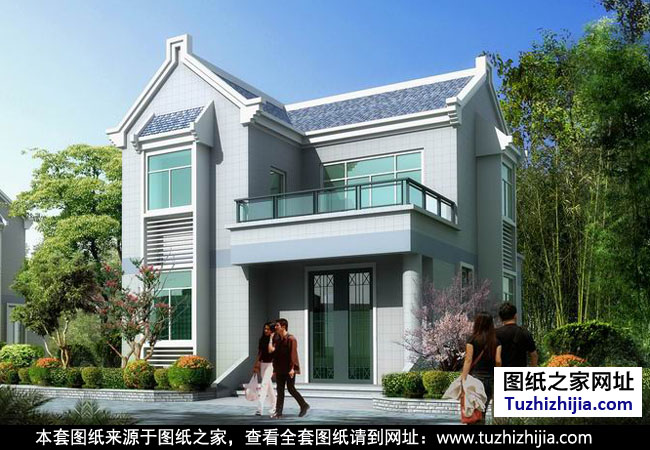 新農(nóng)村二層住宅設計圖紙效果圖