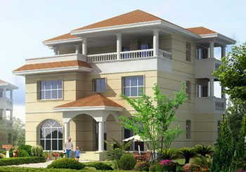 三層現(xiàn)代帶車庫別墅設(shè)計圖紙全套(含外觀效果圖)