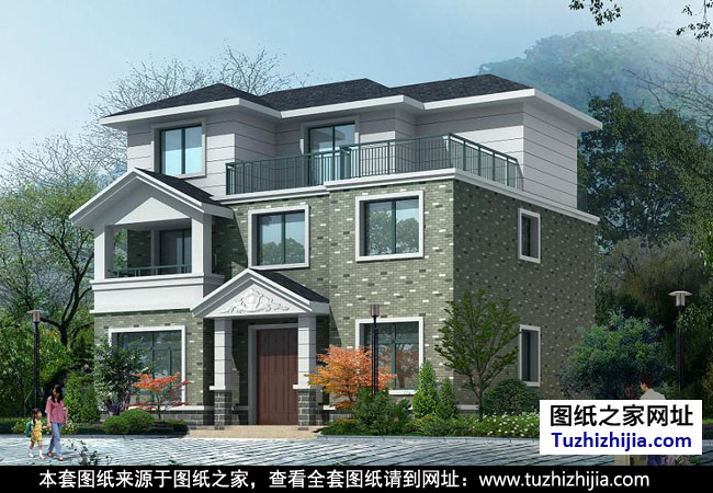 新農(nóng)村三層房屋設(shè)計圖紙效果圖