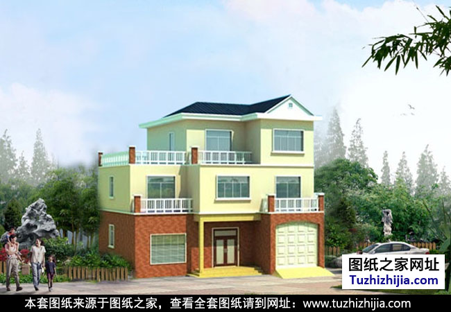 130平方米別墅設計圖紙 效果圖