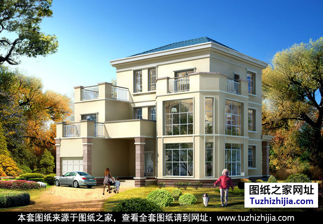 140平方米別墅設(shè)計(jì)圖紙  效果圖