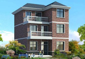 90平新農(nóng)村三層住宅設(shè)計圖紙，小別墅設(shè)計方案精選，帶效果圖