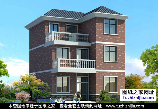 新農(nóng)村三層住宅設計圖紙 效果圖