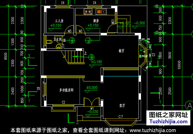 三層復(fù)式別墅設(shè)計圖紙