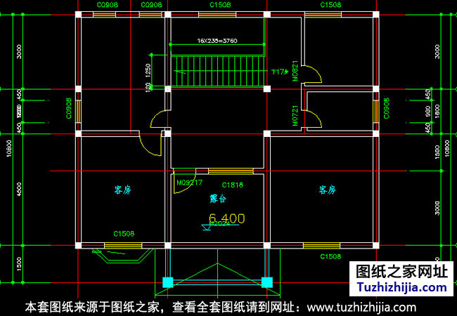 兩層半別墅設(shè)計圖紙