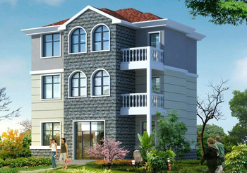 100平簡單別墅設(shè)計圖紙（含效果圖），新農(nóng)村房屋設(shè)計方案精選