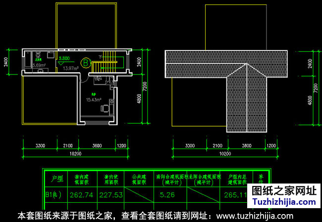 農(nóng)村三層別墅設(shè)計(jì)圖紙帶效果圖