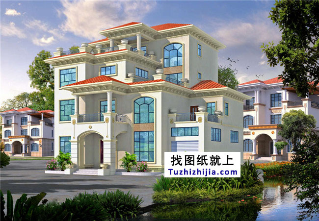 新農(nóng)村全套四層別墅設(shè)計(jì)圖紙