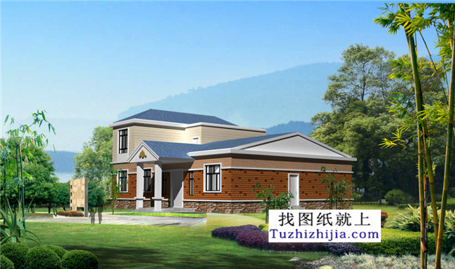 215平方米新農(nóng)村一層房屋建筑設(shè)計施工圖，17x12米