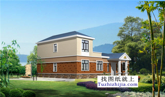 215平方米新農(nóng)村一層房屋建筑設(shè)計施工圖，17x12米