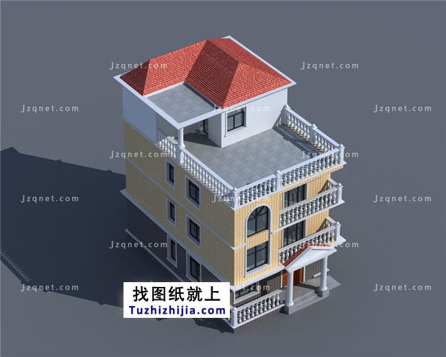 95平方米農(nóng)村四層房屋設(shè)計圖