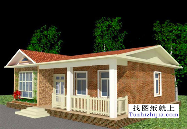 120平方米一層鄉(xiāng)村房屋設(shè)計(jì)圖紙及效果圖大全