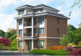 占地130平方米四層經(jīng)典小別墅房屋設(shè)計(jì)圖紙，含效果圖