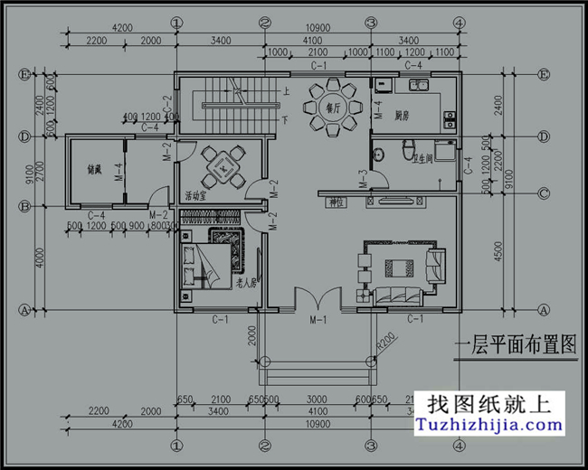 100平方米,新農(nóng)村二層房屋設計圖紙