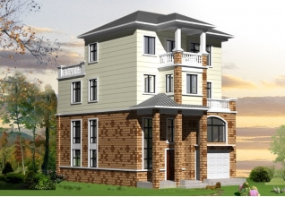 農(nóng)村四層帶商鋪的房屋設(shè)計圖紙，造價40萬內(nèi)