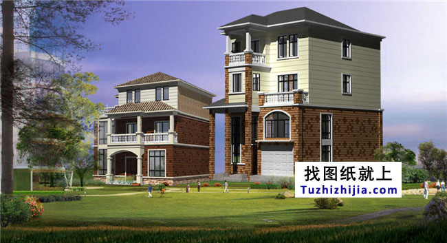 農(nóng)村四層帶商鋪的房屋設(shè)計圖紙