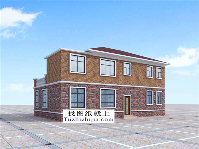 120平方米浙江新農(nóng)村二層自建房屋設(shè)計圖紙大全,14x9米