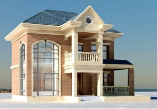 120平方米二層農(nóng)村自建別墅設(shè)計(jì)施工圖紙全套CAD12X11米