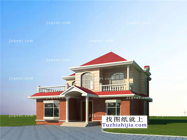 162平方米二層小別墅設(shè)計圖紙及效果圖大全，12X13米