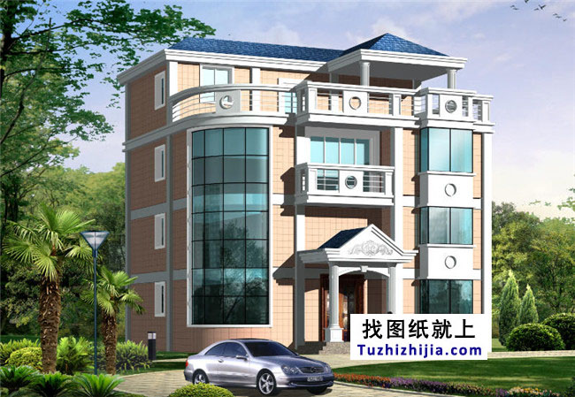 120平方米農(nóng)村四層別墅設(shè)計圖